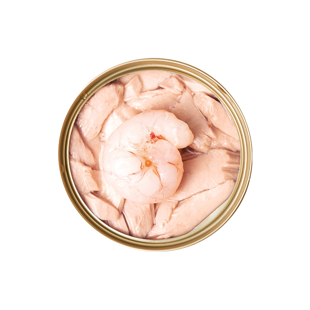 CAT FOREST - Premium Tuna White Meat With Shrimp In Gravy Cat Canned Food 85G X 24