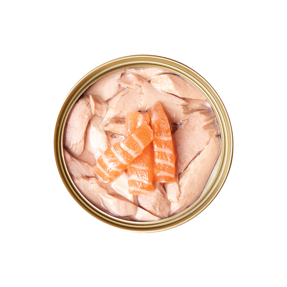 CAT FOREST - Premium Tuna White Meat With Salmon In Jelly Cat Canned Food 85G X 24