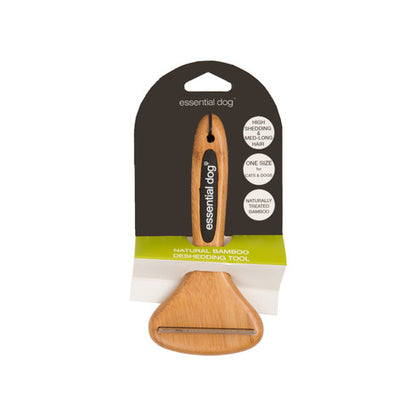 Essential Pet Natural Bamboo Deshedding Tool – For Cats & Dogs