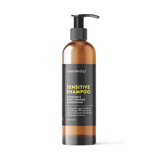 Essential Dog - 500ml Natural Sensitive Dog Shampoo (Chamomile, Sweet Orange & Rosewood)