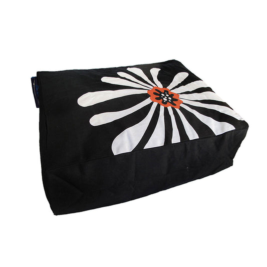 Heavy Duty Pure Cotton Pet Dog Bed Cover - Small Black