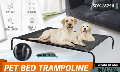 Elevated Pet Bed Trampoline - Raised Heavy Duty Large