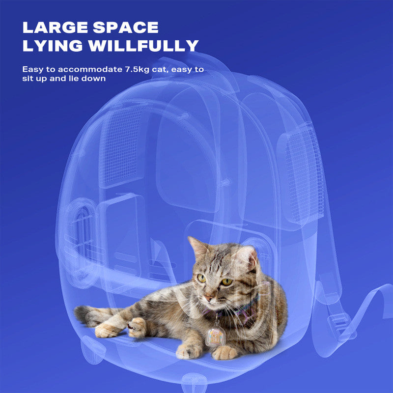 Designed Cat Bag for Going Out - Portable Backpack, Space Capsule, Large Capacity, Breathable School Bag, Pet Bag, Summer Pet Backpack