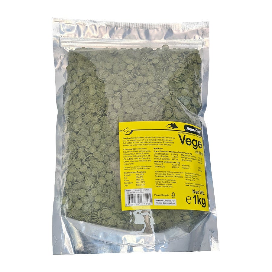 Aqua One Vege Wafers 1kG 10mm