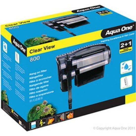 Aqua One Clear View Hang On Filter 800 Waterfall Hang On Back