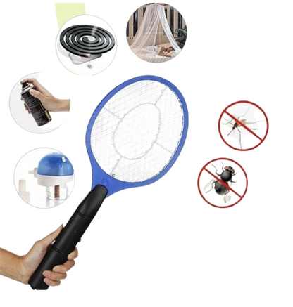 BUG ZAPPER RACKET Fly Mosquito Pest Swatter Net Racquet Electric Insect Killer