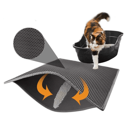 Cat Litter Mat, Honeycomb Dual Layer Design - Medium