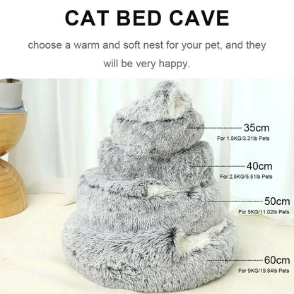 PawfectFriend Cozy Burrowing Cave Bed - Gray (Medium)