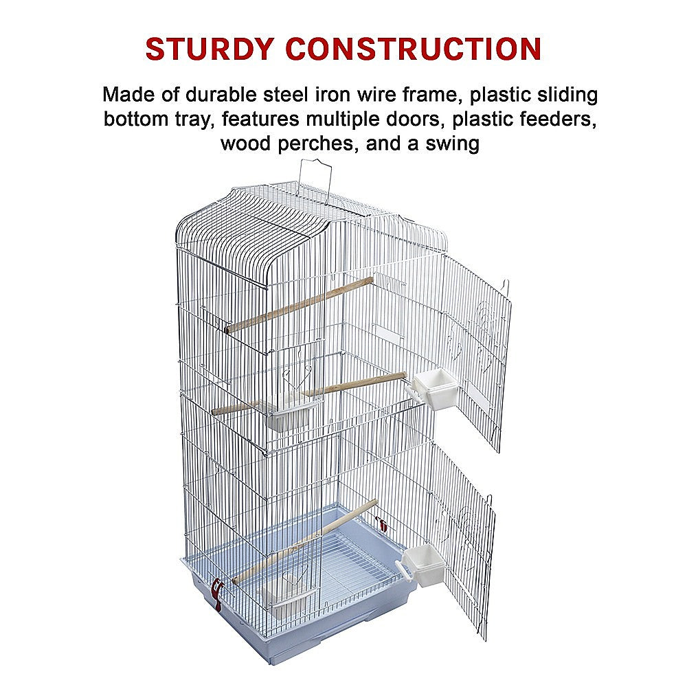 95cm Bird Cage for Canary Parakeet Cockatiel LoveBird Finch