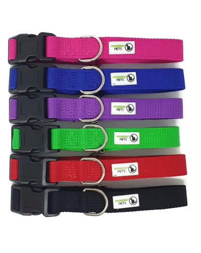 100% Pure Bamboo Fibre Dog Collar Plastic Buckle - Moondidley Pets