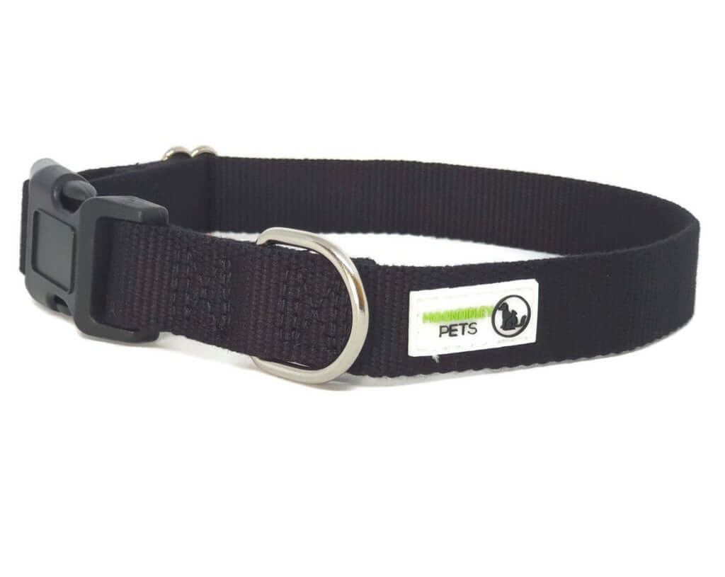 100% Pure Bamboo Fibre Dog Collar Plastic Buckle - Moondidley Pets