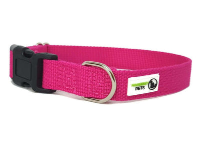 100% Pure Bamboo Fibre Dog Collar Plastic Buckle - Moondidley Pets