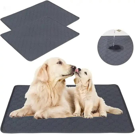 2 PCS Washable Waterproof Pet Pad-Non-Slip, Absorbent, Reusable Mat for Dogs and Cats  M(70*50cm)