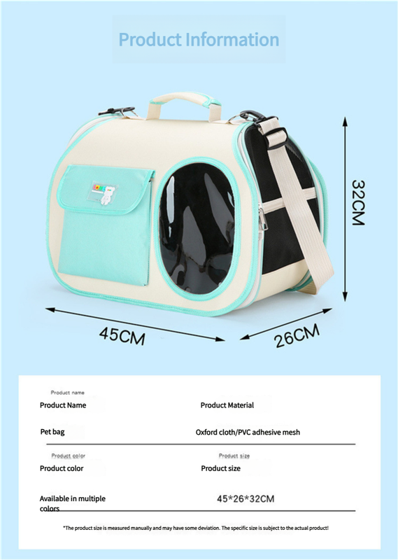 Green Colors Pet Carrier Backpack, Breathable Cat Carrier Backpack with Transparent Window, Airline Approved Dog Backpack Carrier for Small Dogs and Cats, Travel Hiking Camping