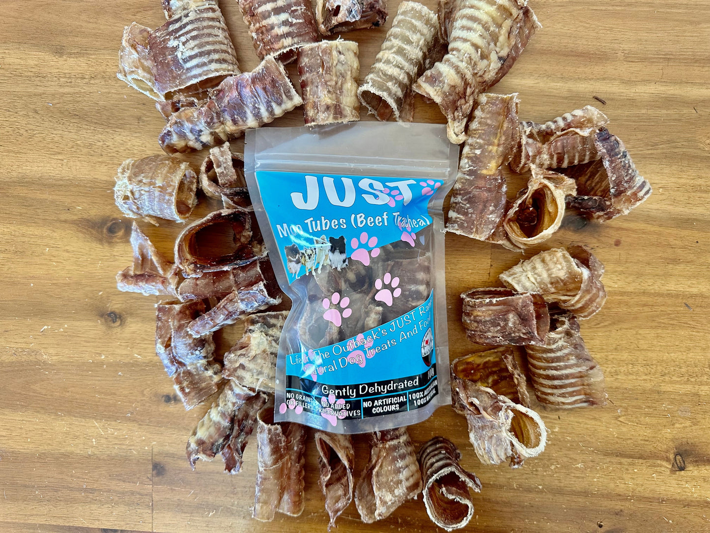 1x Just Moo Tubes ( Beef Trachea )