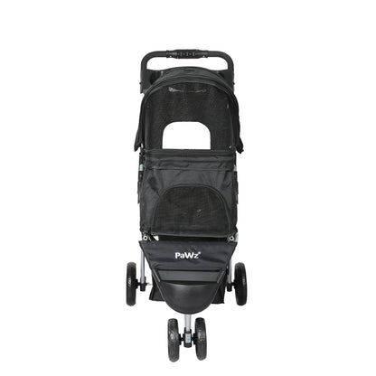 PaWz Large Pet Stroller Dog Cat Carrier Black-1826138199269969921