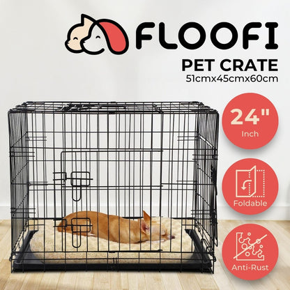 Floofi Dog Cage 24"