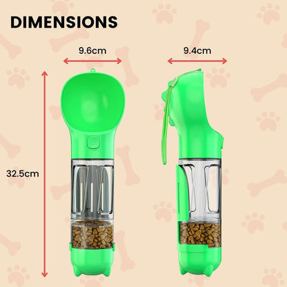 Floofi 4 in 1 Pet Scooper and Feeder Green