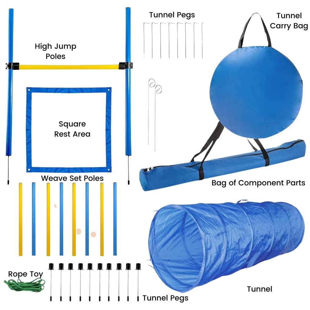 Floofi Dog Agility Training Equipment Set