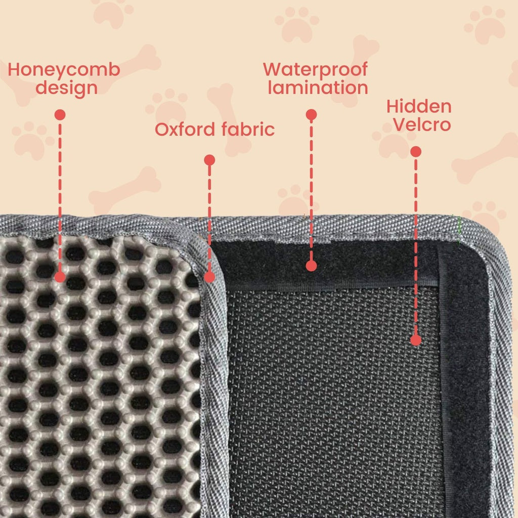 Floofi Litter Mat Bone Shape