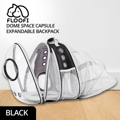 Floofi Expandable Space Capsule Backpack - Model 2 (Black)