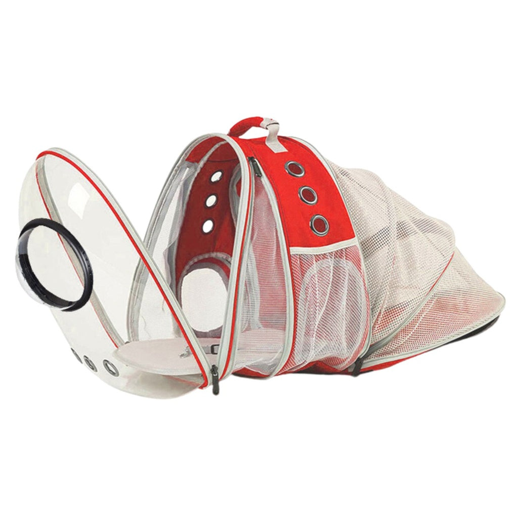 Floofi Expandable Space Capsule Backpack - Model 2 (Red)