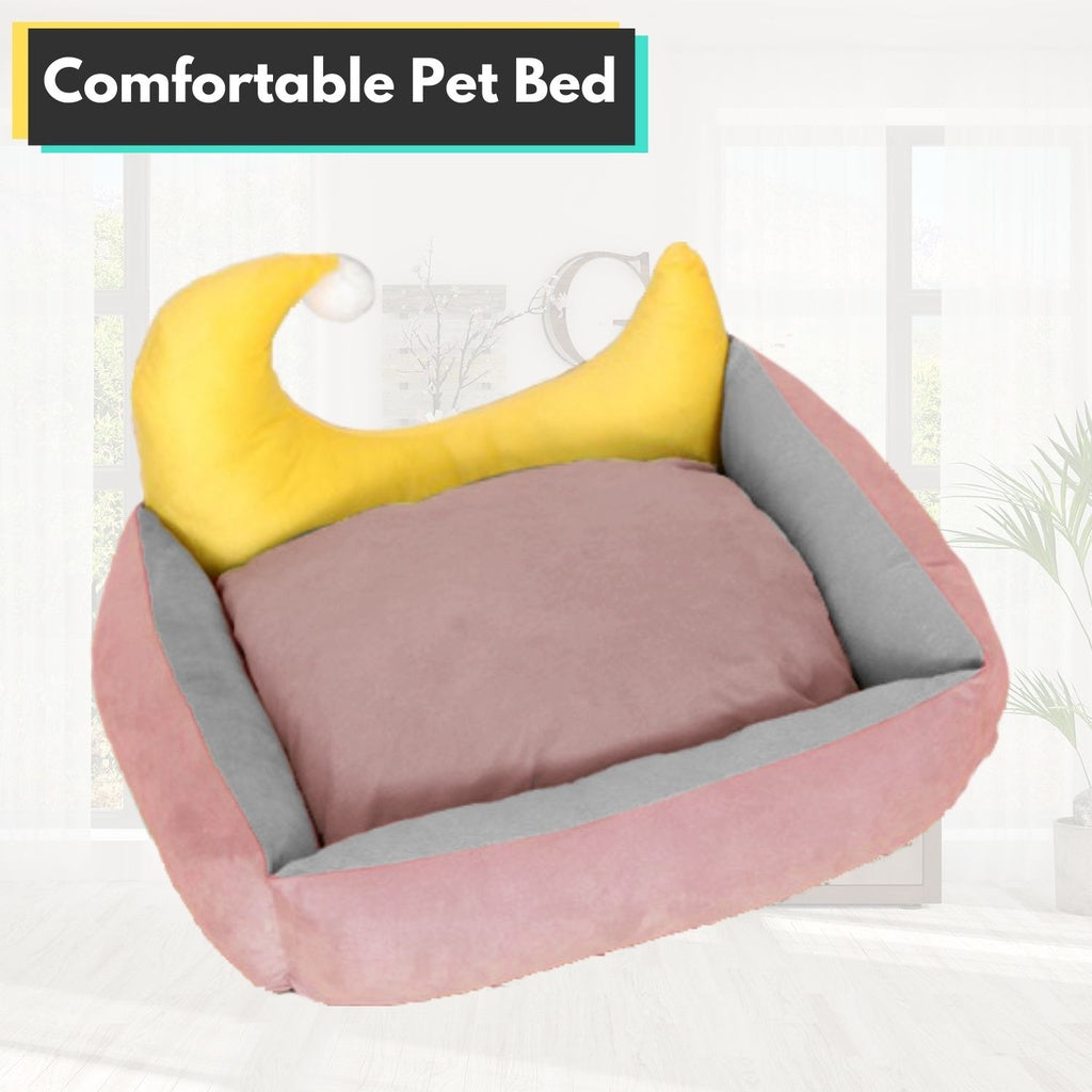 Floofi Pet Bed Moon Design (M Green)