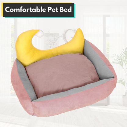 Floofi Pet Bed Moon Design (M Green)