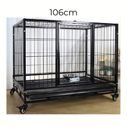 Floofi Dog Cage 46" (with wheels)