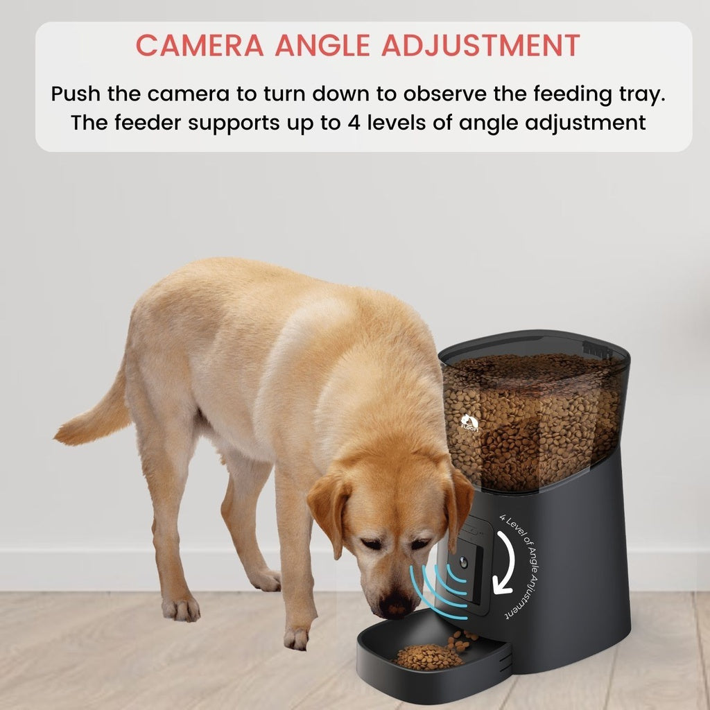 Floofi - Automatic Smart Pet Feeder 6L - Black