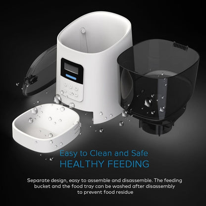 Floofi - Automatic Smart Pet Feeder 6L - Black