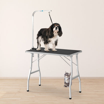 Floofi Pet Grooming Table 90cm Single Pole (Black)