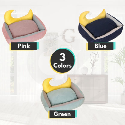 Floofi Pet Bed Moon Design (L Green)