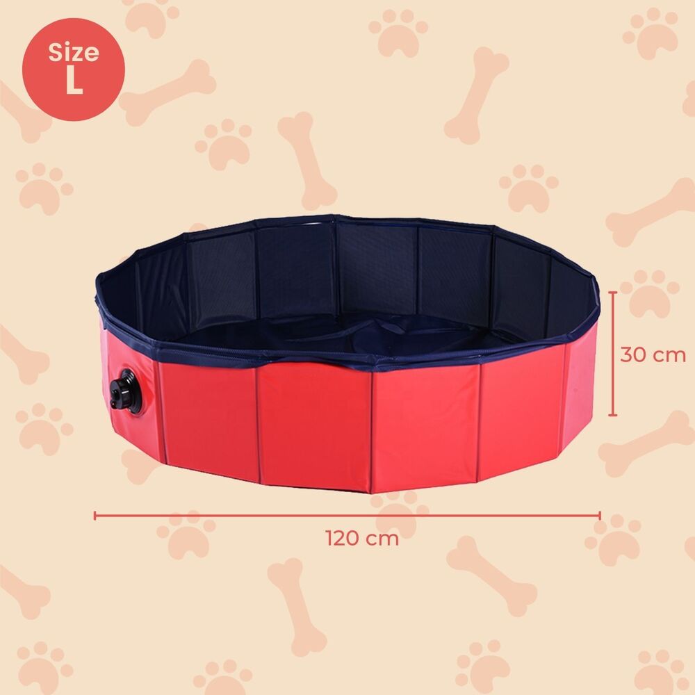 Floofi Pet Pool 120cm*30cm Red FI-SB-105-SG