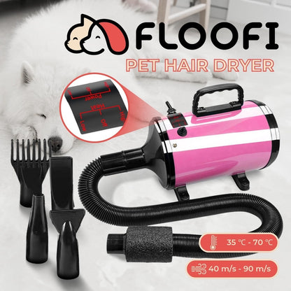 Floofi Pet Hair Dryer Basic Pink