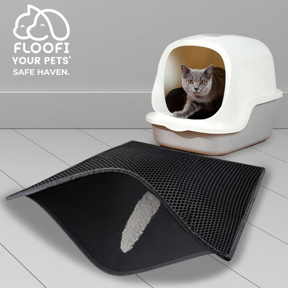 Floofi Litter Mat Bone Shape