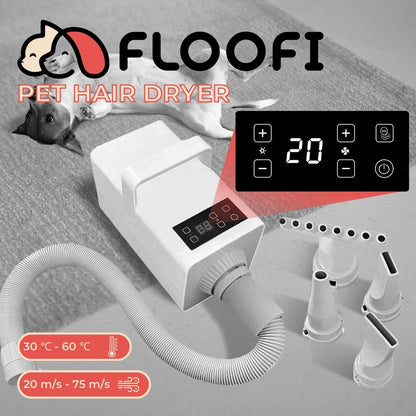 Floofi Pet Hair Dryer LED White